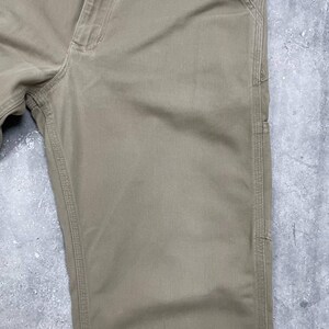 Vintage 90s Carhartt Carpenter Work Pants Made In USA Beige Size W32 L28 image 8