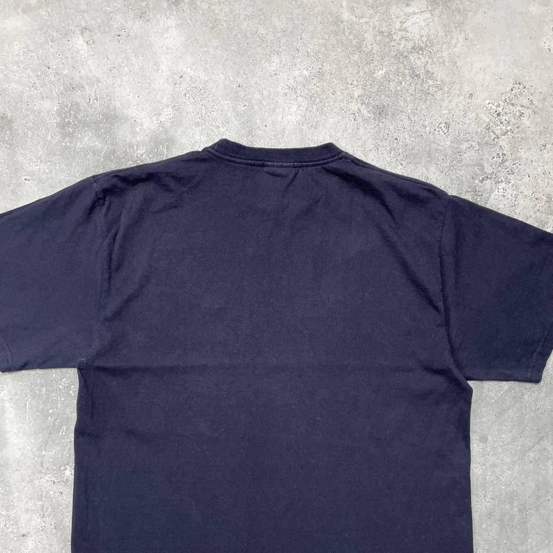 Vintage 2000er Jahre Nike Kleines Swoosh Logo Blank T Shirt Faded Blue M Bild 12