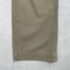 Vintage 90s Carhartt Carpenter Work Pants Made In USA Beige Size W32 L28 image 7