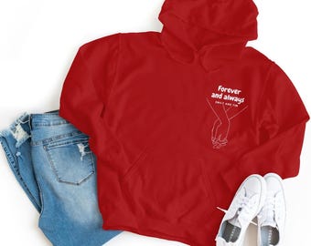 Love in Every Thread: Personalized Couple Hoodie UNISEX