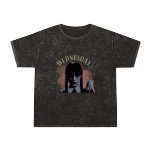 Unisex Mineral Wash Tee - Vintage Style T-Shirt - Wednesday
