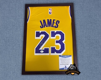 Signed James #23 Lakers Jersey with Beckett COA - With/without Frame