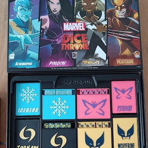 Insert Dice throne X-MEN - 8 personnages. Version FR ou EN au choix