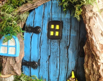 Fairy Door, Extra large fairy door, Fairy Door for Tree, Fairy doors and windows, Fairy garden set, unique garden decor, home and garden