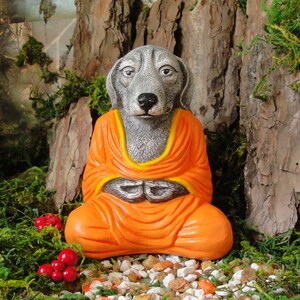 Dog Buddha, Zen Buddha Garden, Buddha sculpture, Zen garden, spiritual, Zen Meditation, home decor, meditation, Altar, religion, 706
