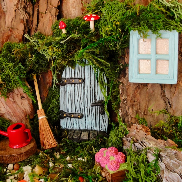 Magical Small Fairy Door Garden Kits, 3 packages to choose from starting @ 29.99. Concrete cast.