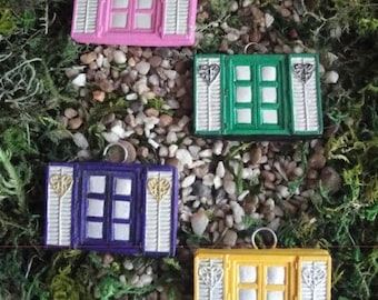 Small Fairy garden window to go with Small Fairy door selection. 2 inches x 1.25 inches - All colours available