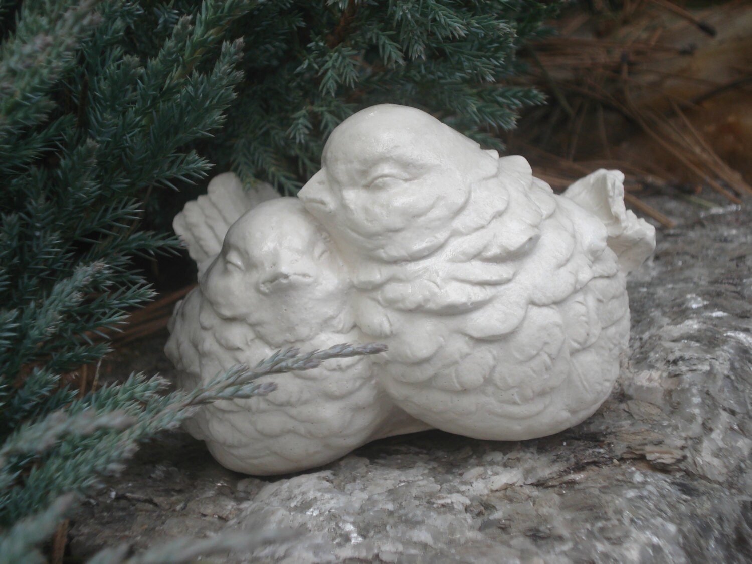 White Bird Garden Ornament Garden Sculpture Bird Sculpture | Etsy