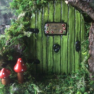 Large Fairy Door for the Garden. Fairy door concrete made., Fairy Door for Tree, Fairy doors and windows, Fairy garden set,