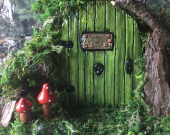 Large Fairy Door for the Garden. Fairy door concrete made., Fairy Door for Tree, Fairy doors and windows, Fairy garden set,