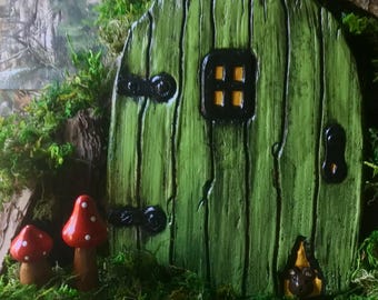 Fairy Door, Extra large fairy door, Fairy Door for Tree, Fairy doors and windows, Fairy garden set, unique garden decor, home and garden