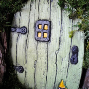 Fairy Door, Extra large fairy door, Fairy Door for Tree, Fairy doors and windows, Fairy garden set, unique garden decor, home and garden image 6