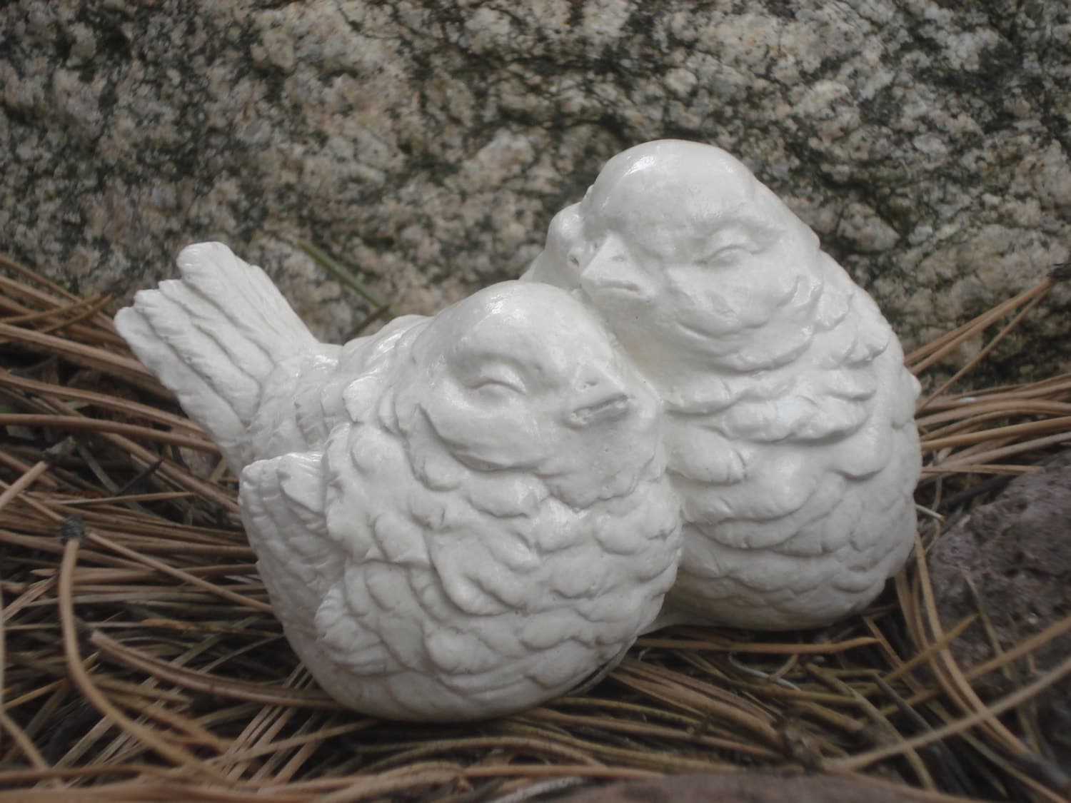 White Bird Garden Ornament Garden Sculpture Bird Sculpture | Etsy