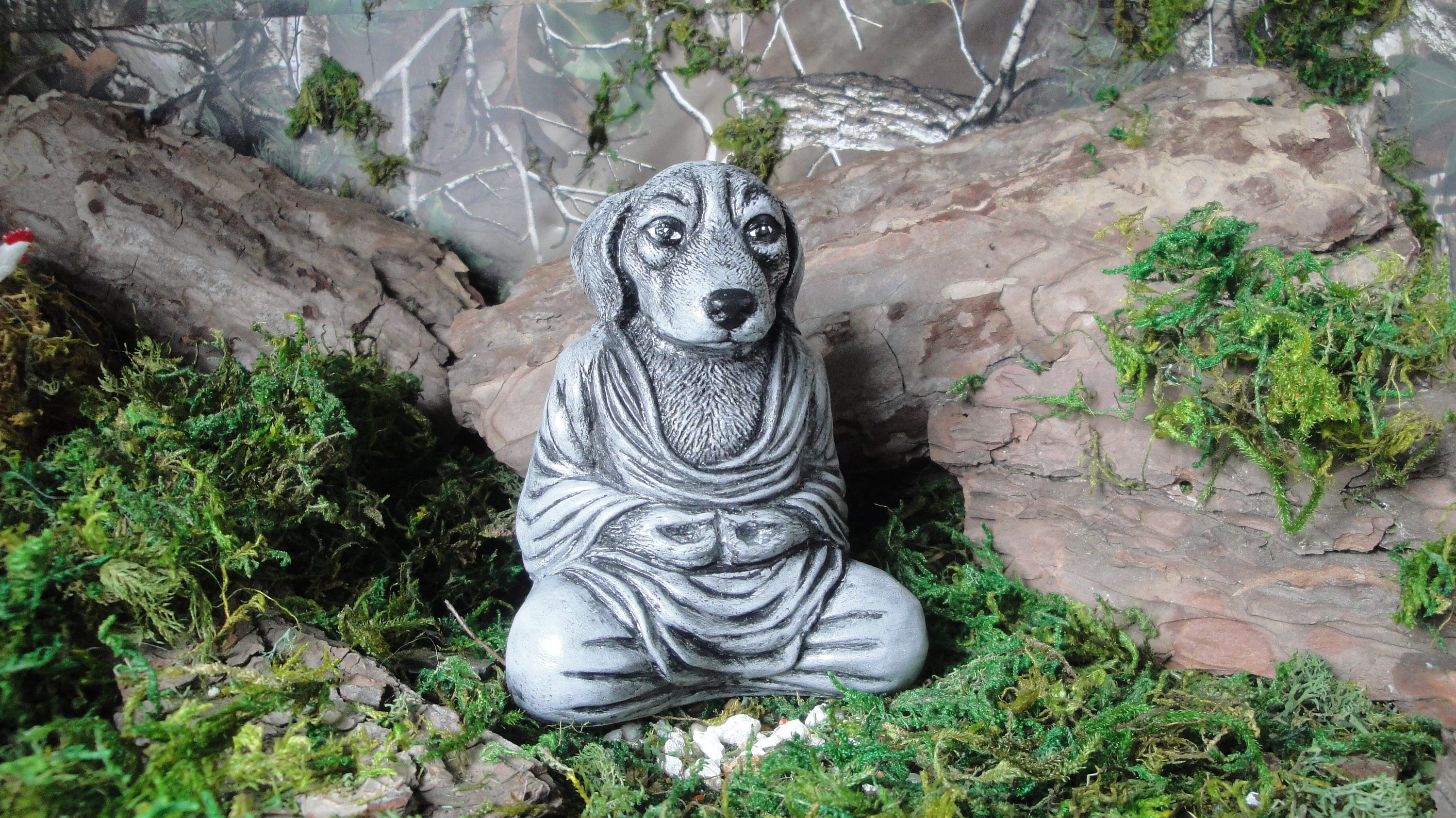 Buddha dog for your Spiritual Zen Meditation garden or statue Etsy