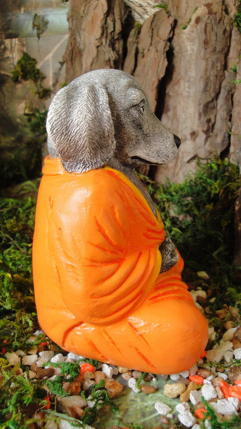 Dog Buddha Zen Buddha Garden Buddha sculpture Zen garden Etsy