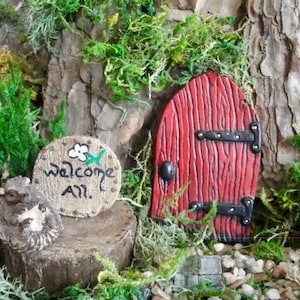 Magical Small Fairy Door Garden Kits, 2 packages to choose from starting @ 29.99. Concrete cast.