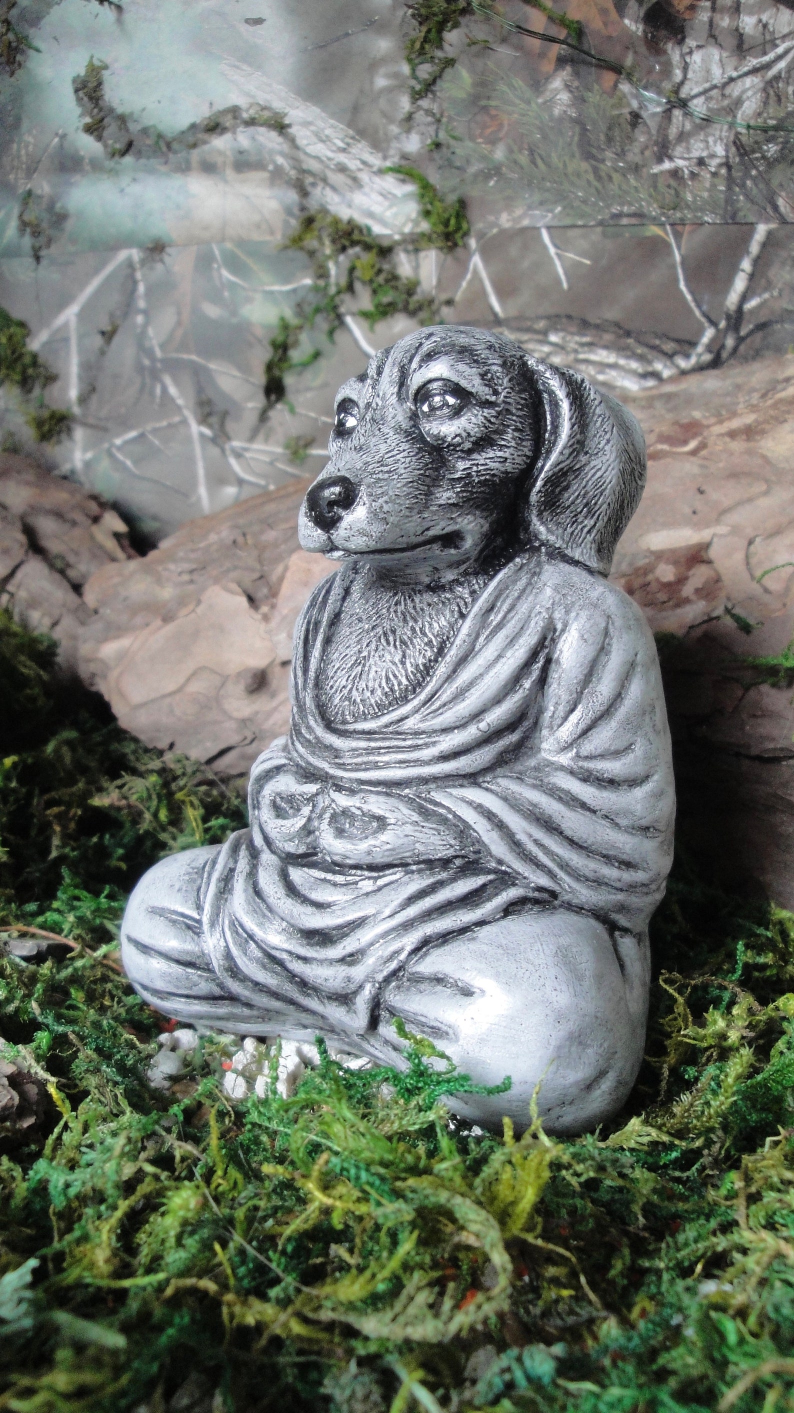 Buddha dog for your Spiritual Zen Meditation garden or statue Etsy