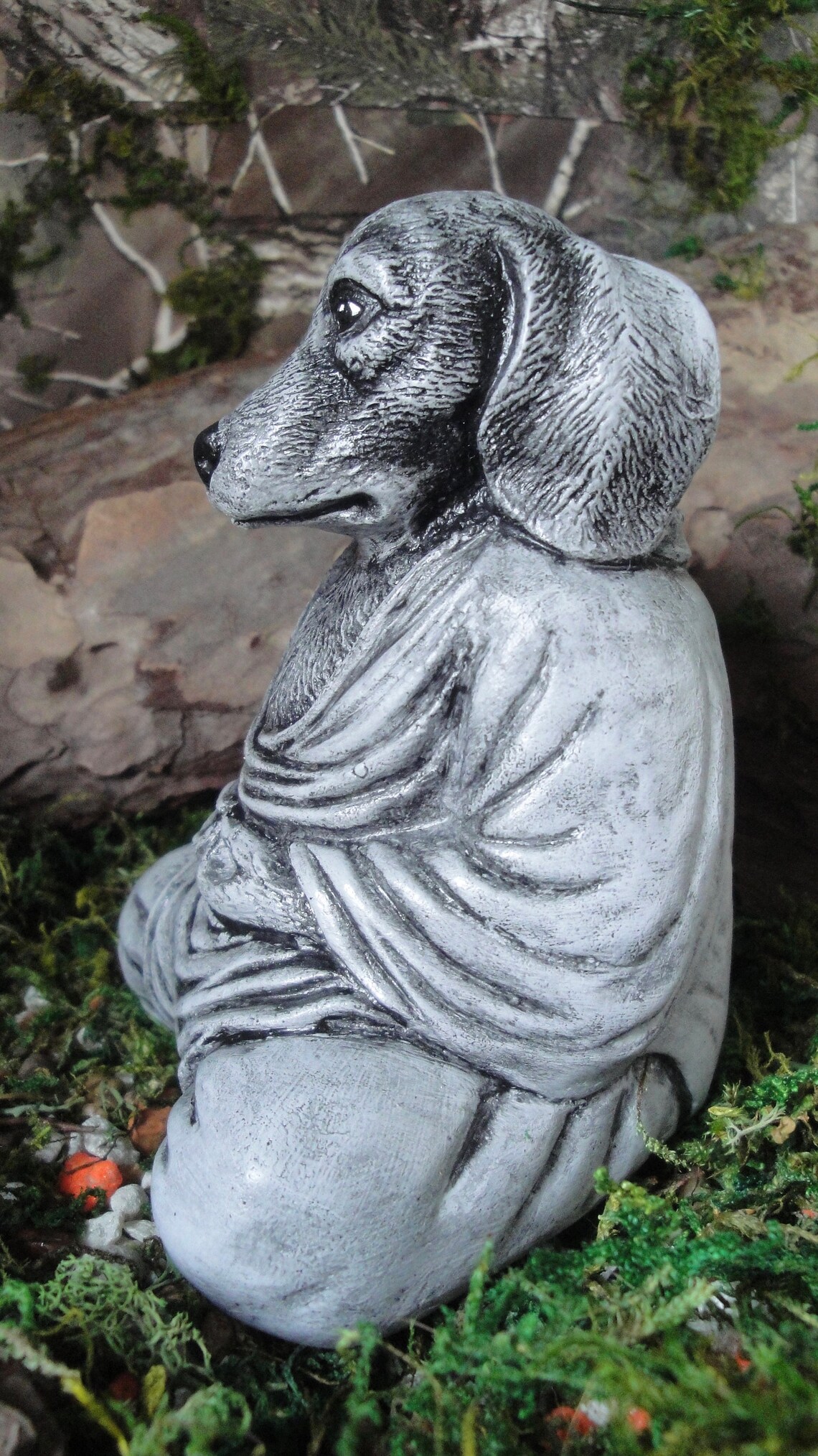 Buddha dog for your Spiritual Zen Meditation garden or statue Etsy
