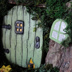 Fairy Door, Extra large fairy door, Fairy Door for Tree, Fairy doors and windows, Fairy garden set, unique garden decor, home and garden image 4