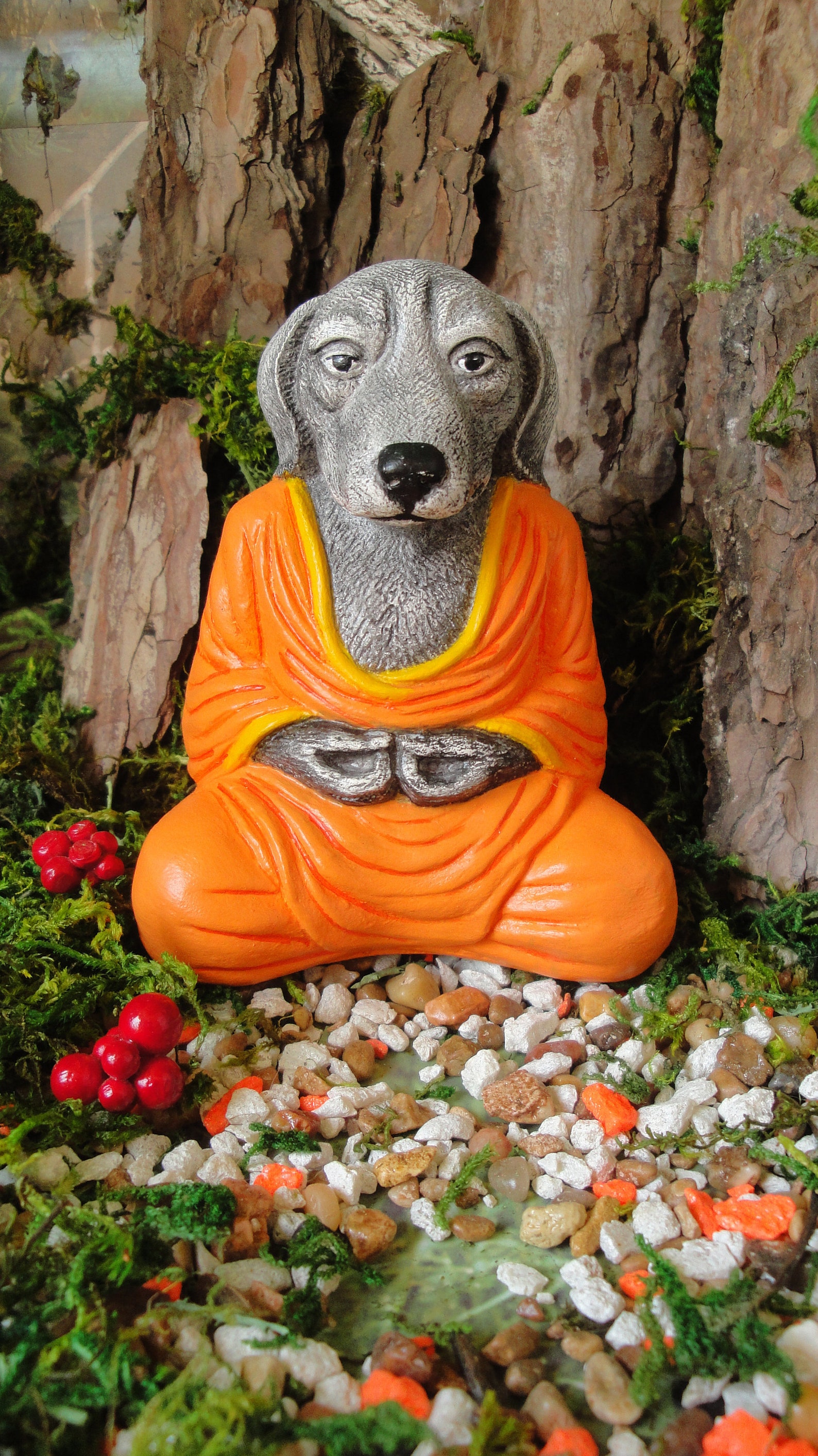 Dog Buddha Zen Buddha Garden Buddha sculpture Zen garden Etsy