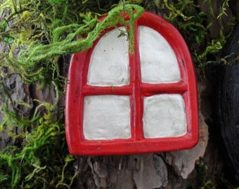 Medium size Fairy Window. Any colour. Concrete Hand cast - Durable for outside.