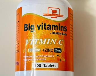 Vitamina C 1000 mg con zinc 50 mg / 100 comprimidos