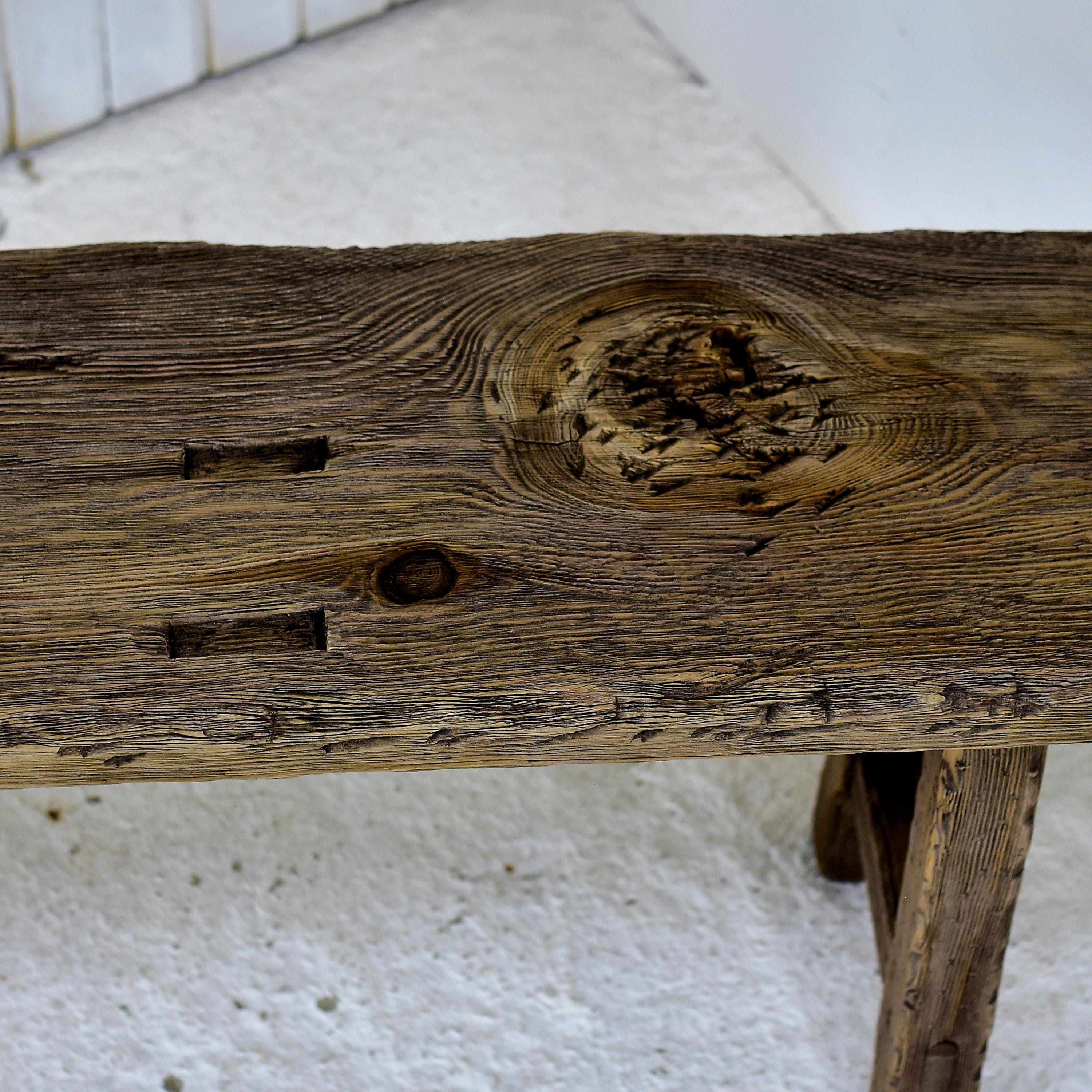 Octagonal Rustic Stool Table Handmade Stool Table, Reclaimed Rustic Solid Wood Seating Table. - Etsy
