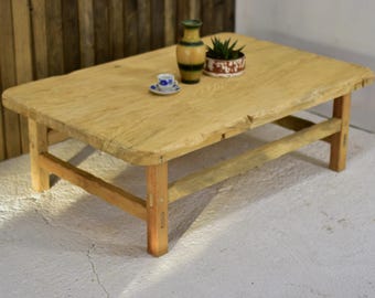 Coffee Table Wood  Farmhouse Style, Reclaimed Timber, Handmade