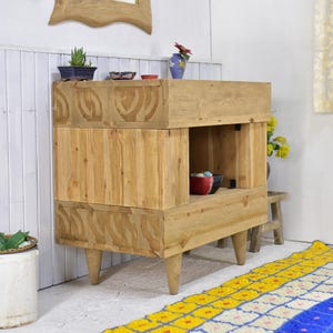 Rustic Recycled Wood Console Table, Custom Farmhouse Hallway Wood Handmade Entry Table, Narrow Console Table, Farmhouse