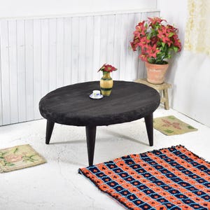 Coffee Table Rustic Yakisugi Coffee Table Recycled Table Wood Living Room Handmade Large Rustic Table Medieval Style Old Wooden Farmhouse
