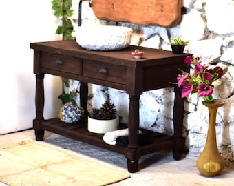 Drawer Bathroom Bathroom Sink Reclaimed Wood Handmade Farmhouse