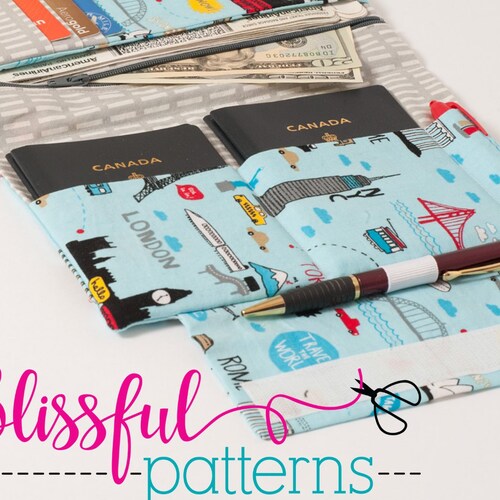 Passport and Ticket Holder PDF SEWING PATTERN Etsy