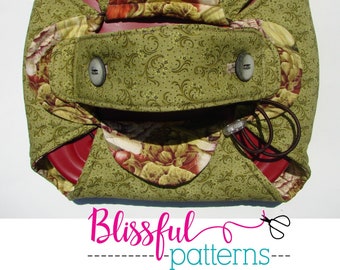 Casserole or Pie Carrier PDF Sewing Pattern - INSTANT DOWNLOAD - by BlissfulPatterns