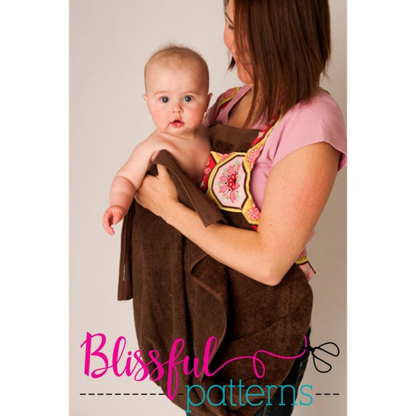 Baby Badeschürze Handtuch und Handschuh PDF SCHNITTMUSTER - Instant Download -BlissfulPatterns