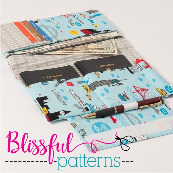 Passport Wallet Pattern Etsy