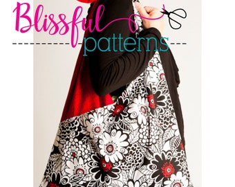 Criss Cross Bag Easy PDF Sewing Pattern - instant Download - By BlissfulPatterns