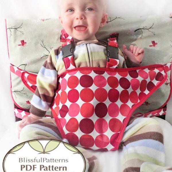 Travel High Chair PDF Sewing Pattern - INSTANT DOWNLOAD - by Blissfulpatterns