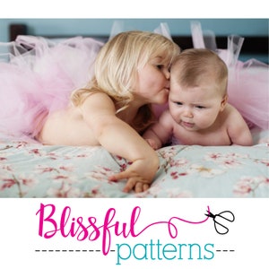 No Sew Tutu PDF Tutorial Pattern - Ballerina Tüllrock Bänder -INSTANT DOWNLOAD - By BlissfulPatterns
