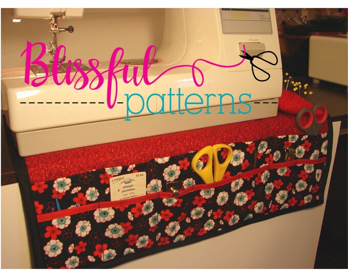 Sewing Machine Organizer PDF SEWING PATTERN Multiple Pockets Etsy