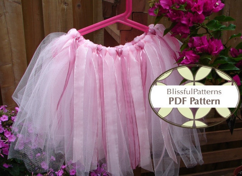 No Sew Tutu PDF Sewing Pattern Ballet Princess Skirt - Etsy