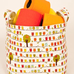 Easy to Sew Fabric Bin PDF Sewing Pattern two sizes INSTANT DOWNLOAD by BlissfulPatterns image 5