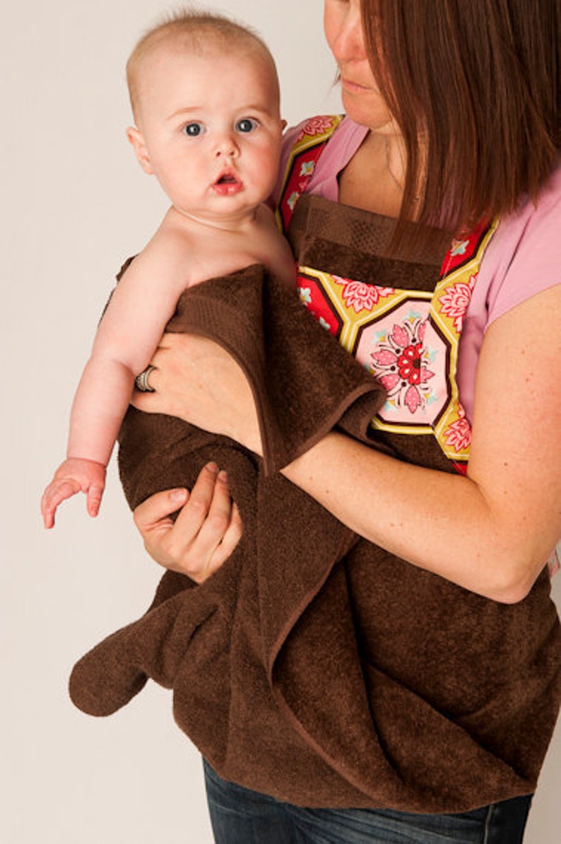 Baby Bath Apron Towel and Mitt PDF SEWING PATTERN Instant Download By BlissfulPatterns image 4