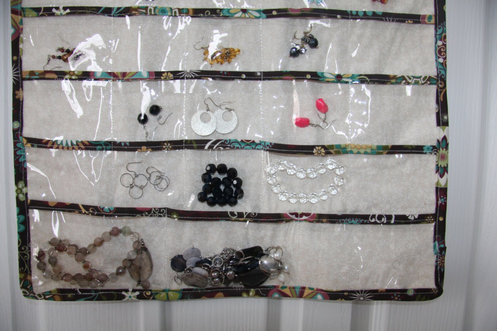 Clear Pocket Hanging Organizer for Jewellery or Belts PDF Etsy
