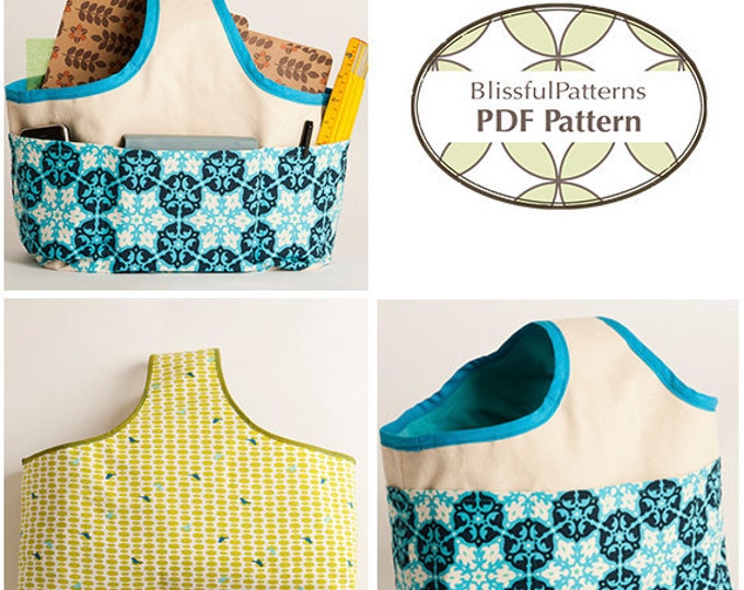 Easy to Sew Fabric Handle Basket PDF Sewing Pattern - Two Sizes ...