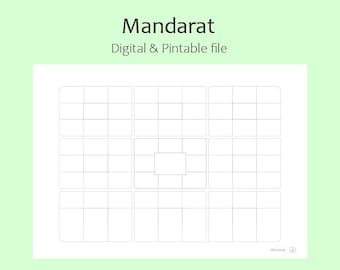 Tableau Mandarat : modèle d'établissement d'objectifs (PDF et JPG)