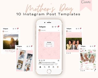 Mother's Day Instagram Post Template for Canva