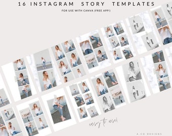 Instagram Stories Template, Blogger Instagram Story Templates, Insta Stories Templates, Editable IG Stories, Canva Templates for Instagram
