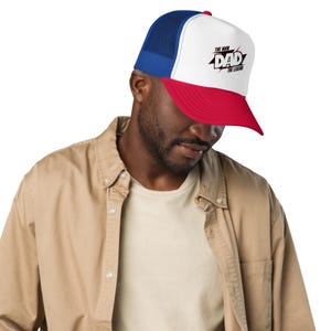 Dad The Man The Legend Trucker Hat | Funny Dad Hat | Father’s Day Gift for Him | Foam Mesh Hat for Dad | Cool Dad Cap | Daddy Gift