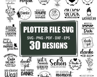 German Friendship Quotes SVG Bundle: Thank You Designs for Cricut & Silhouette