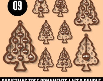 Personalized Christmas Tree Ornament SVG, Family Tree Ornament SVG, Ornament for Christmas, Christmas Decoration SVG, Family Names Svg
